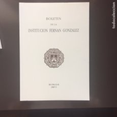Libros: INSTITUCION FERNAN GONZÁLEZ BOLETIN Nº 237,2008/2 DIPUTACIÓN PROVINCIAL DE BURGOS. Lote 349825309