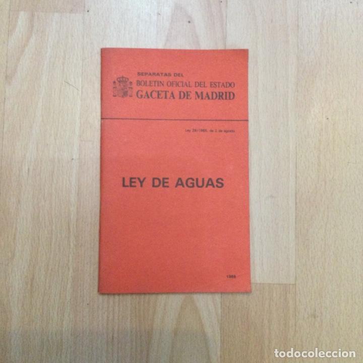 Libros: Ley de Aguas. 1985. NUEVO - Foto 1