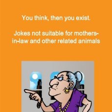 Libros: YOU THINK, THEN YOU EXIST ...JOKES NOT SUITABLE FOR MOTHERS-IN-LAW AND OTHER RELATED ANIMALS