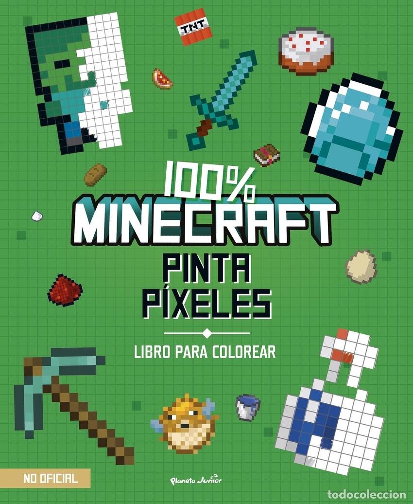 Libros: 100% Minecraft. Pinta p&iacute;xeles - AA. VV. - Foto 1