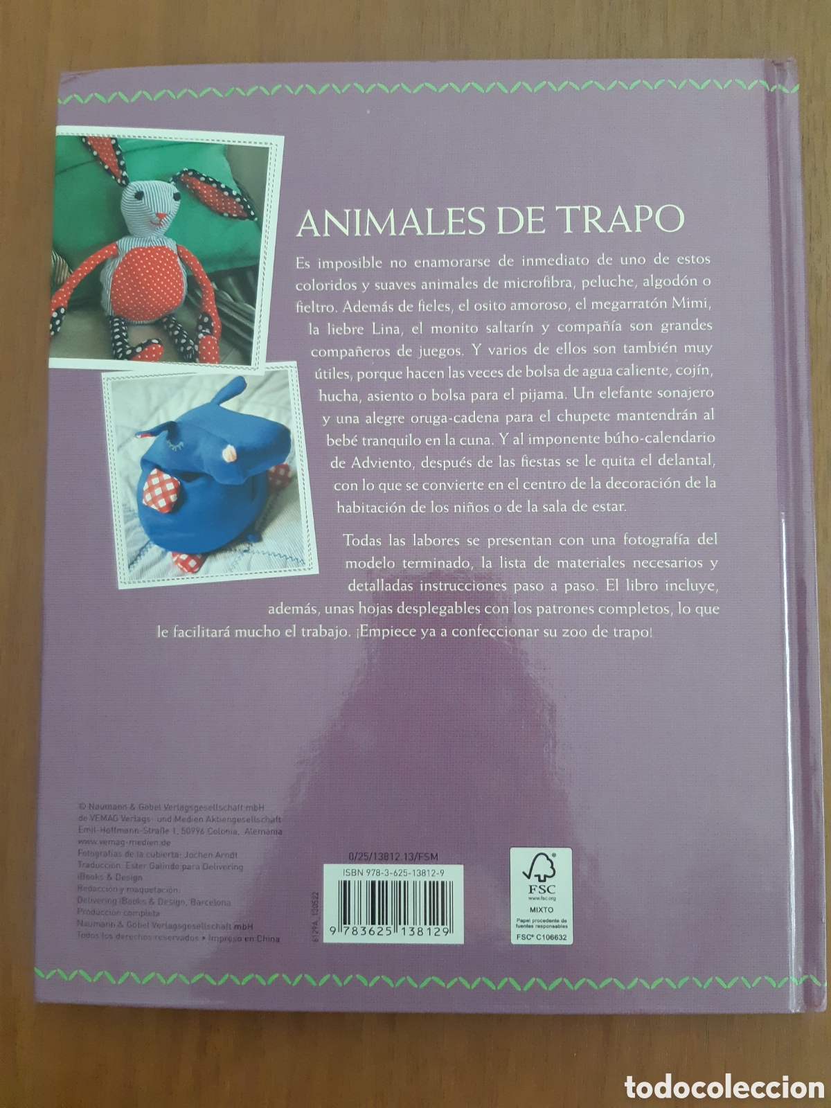 Libros: Animales de trapo. Contiene patrones - Foto 2
