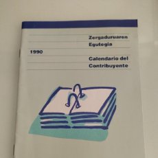 Libros: CALENDARIO DEL CONTRIBUYENTE 1990 DIPUTACIÓN FORAL DE BIZKAIA HACIENDA Y FINANZAS