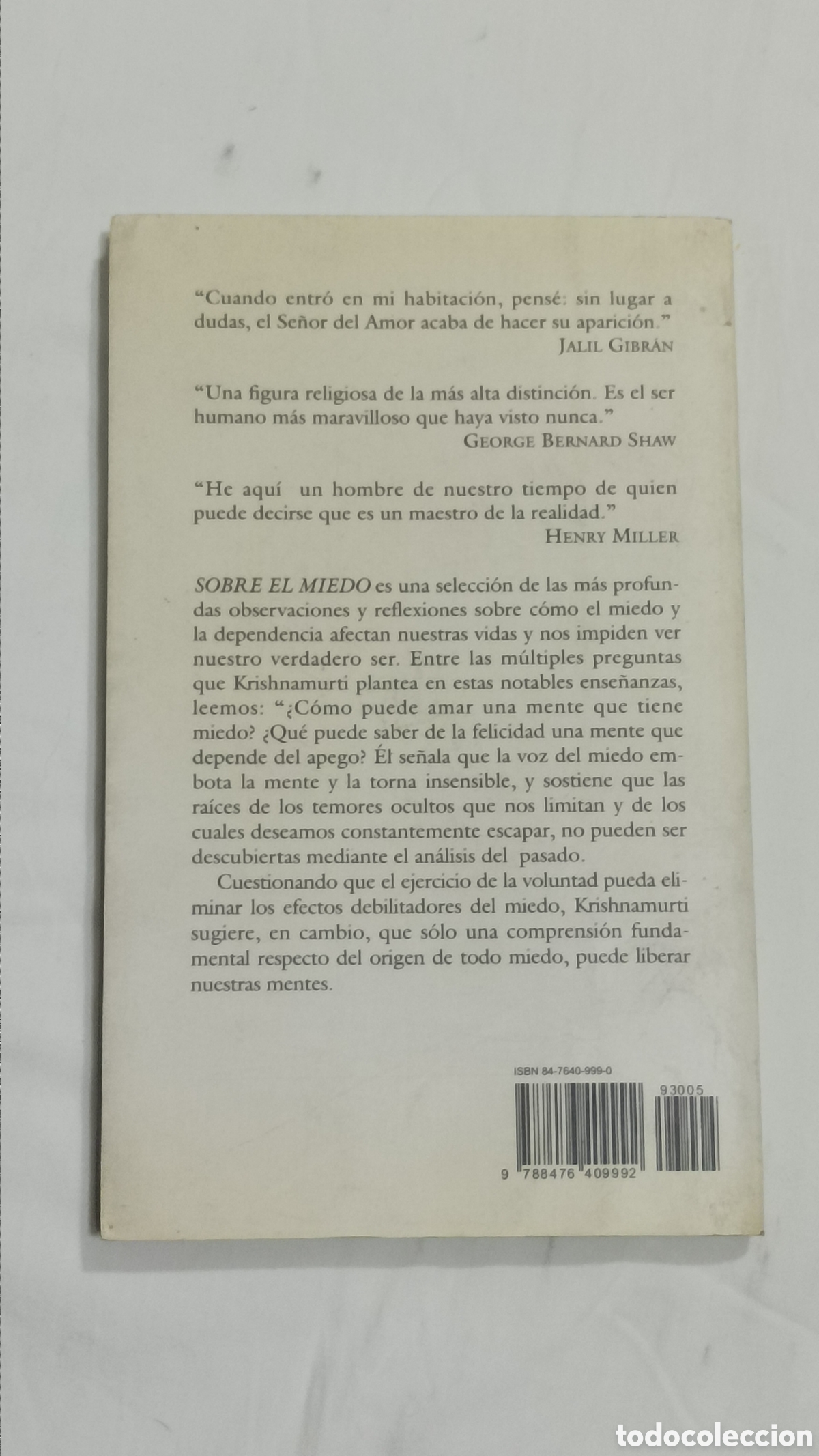 Libros: Krishnamurt . Sobre el miedo - Foto 3