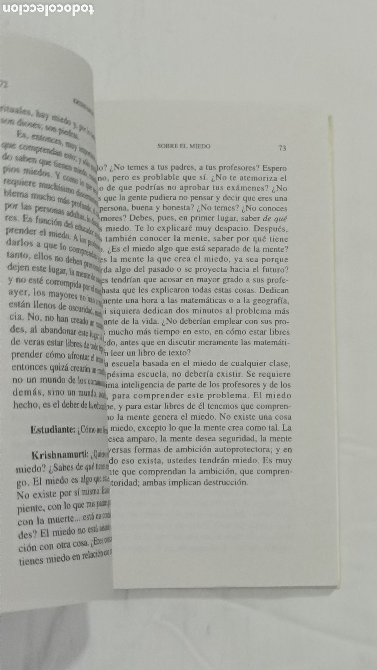 Libros: Krishnamurt . Sobre el miedo - Foto 5