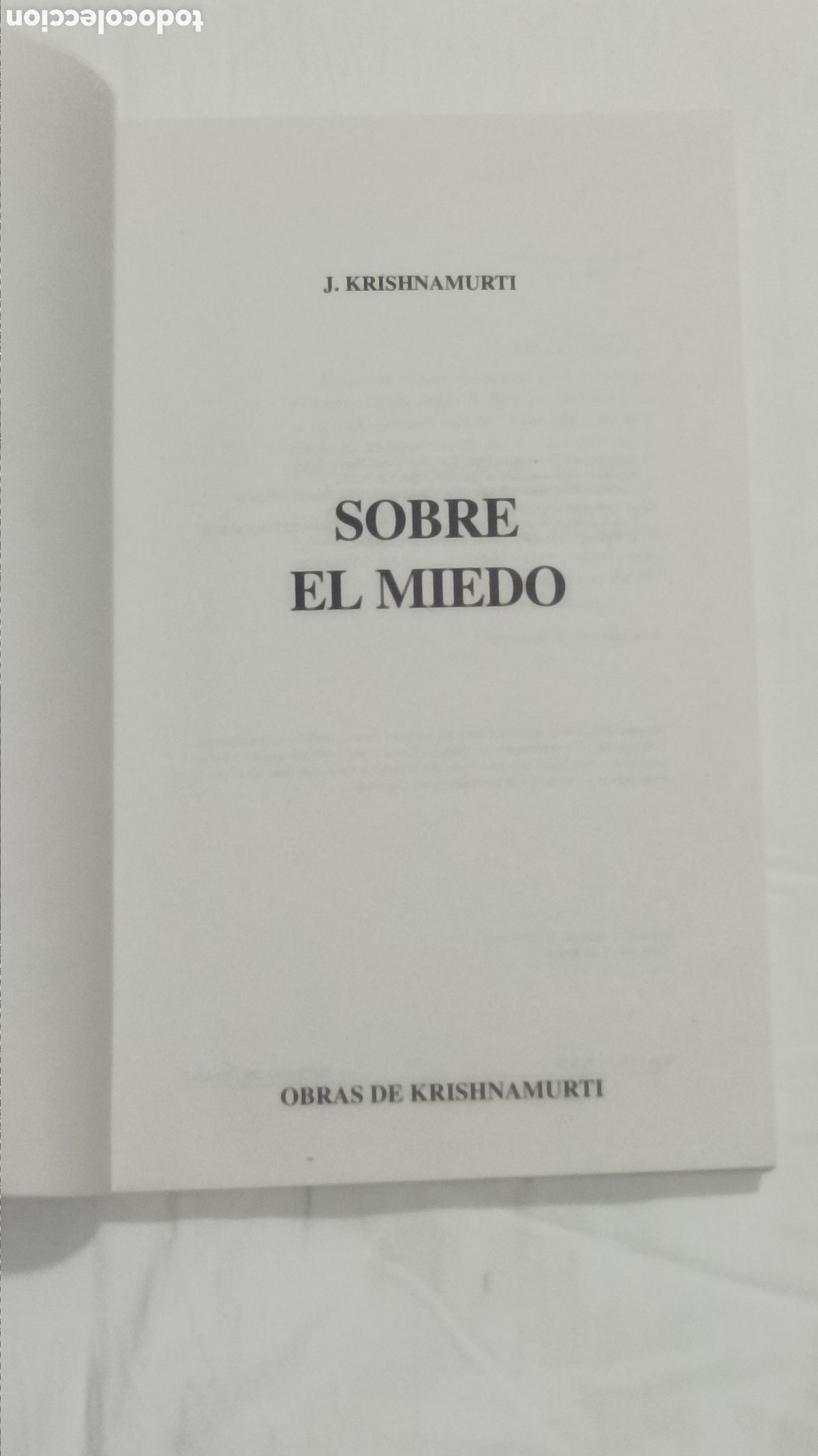 Libros: Krishnamurt . Sobre el miedo - Foto 8