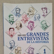 Libros: LIBRO - GRANDES ENTREVISTAS DE LA HISTORIA 1865-1922