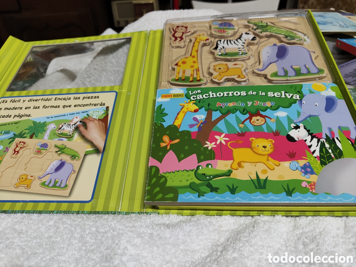 Libros: LOS CACHORROS DE LA SELVA/LIBRO JUGAR Y APRENDER - Foto 2