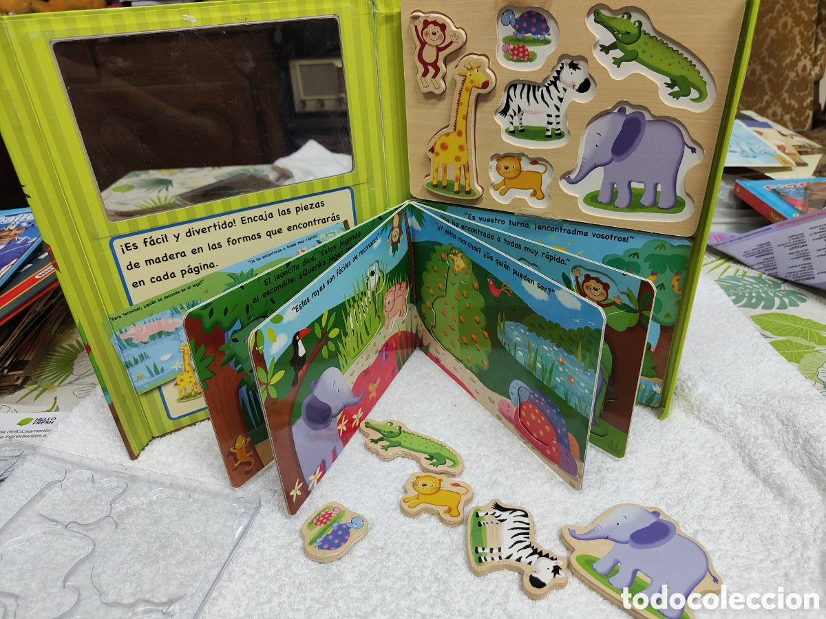 Libros: LOS CACHORROS DE LA SELVA/LIBRO JUGAR Y APRENDER - Foto 3