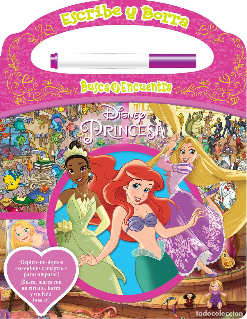 Libros: ESCRIBE Y BORRA DISNEY PRINCESAS - Princesas - Foto 1