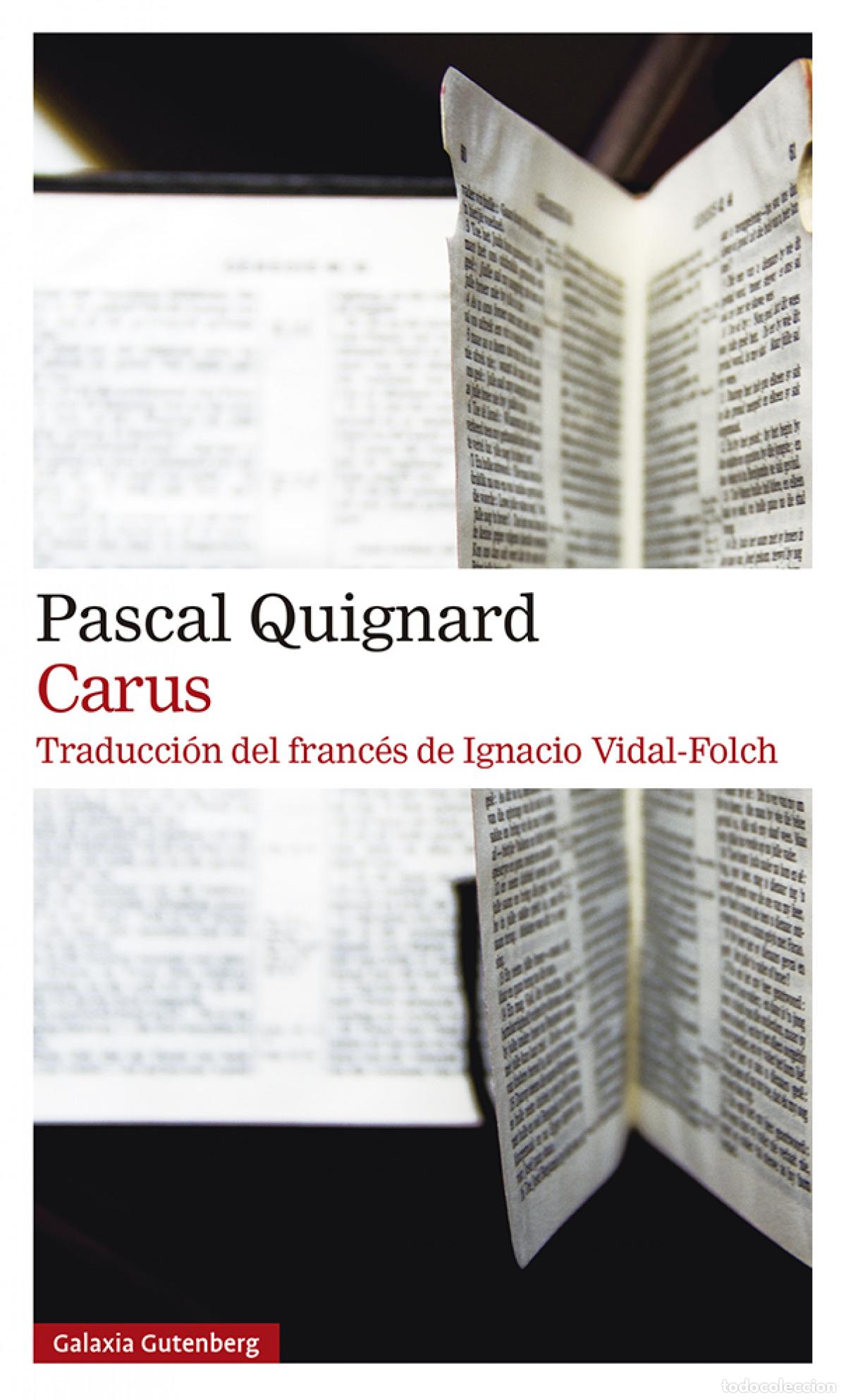 Libros: CARUS - QUIGNARD, PASCAL - Foto 1