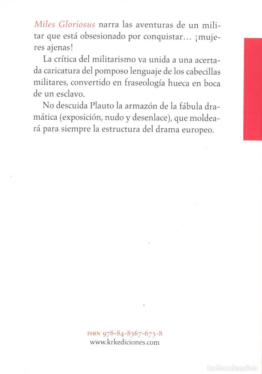 Libros: MILES GLORIOSUS - T. M. PLAUTO. - Foto 2
