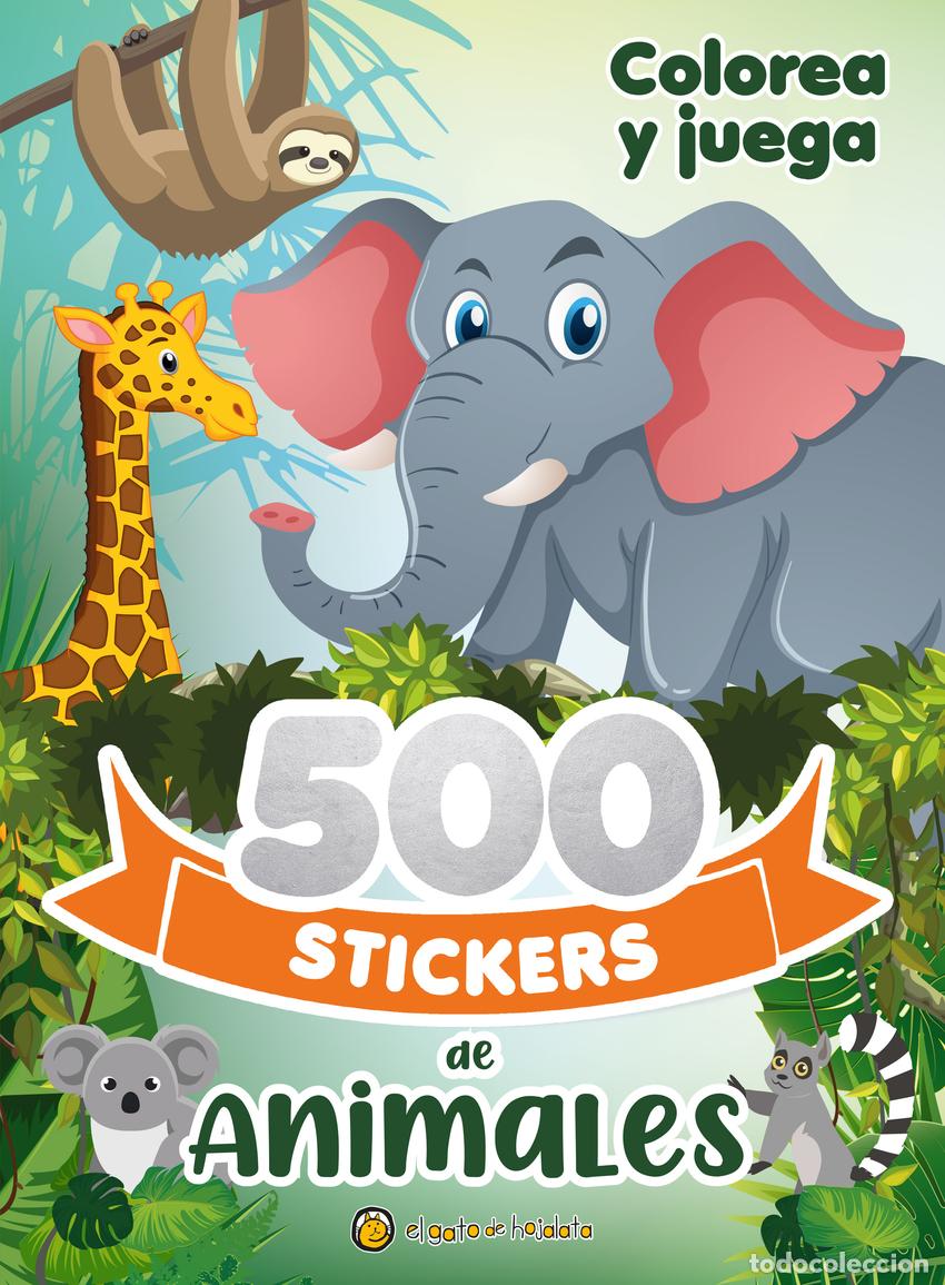 Libri: 500 STICKERS DE ANIMALES - AA.VV.