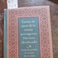 Libros: CARTAS DE LA MONJA PORTUGUESA MARIANA ALCOFORADO ET 599