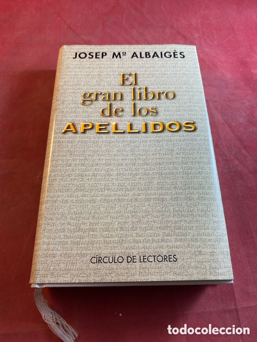 Libros: El gran libro de los apellidos - Foto 1