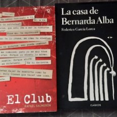 Libros: LOTE DE LIBROS. VARIOS. LA CASA DE B.ALBA. CALDERÓN DE LA BARCA.EL CLUB.CUENTOS ESPAÑOLES.SIGLO XIX.
