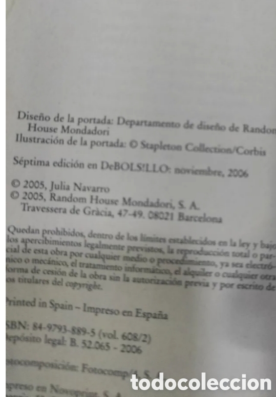 Libros: Libro de : Julia Navarro. - Foto 2