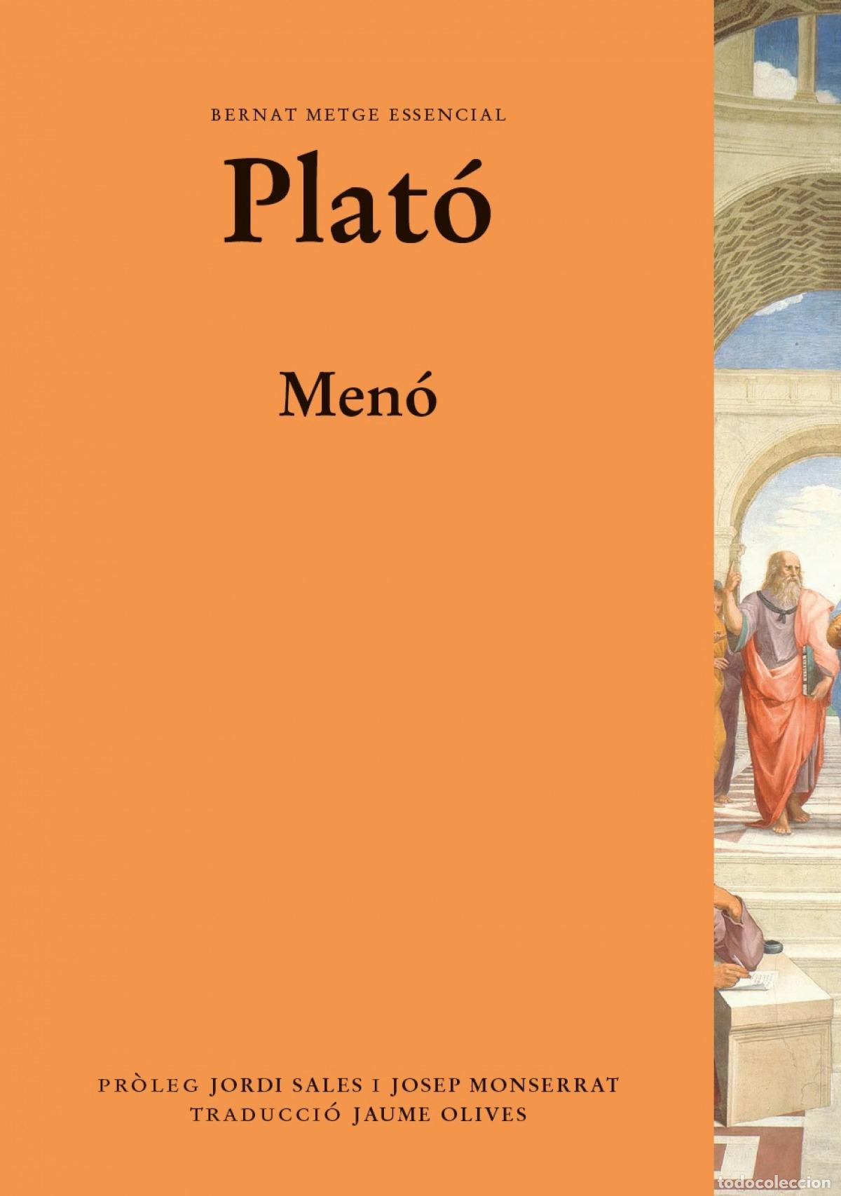 Libros: Men&oacute; - Plat&oacute; - Foto 1