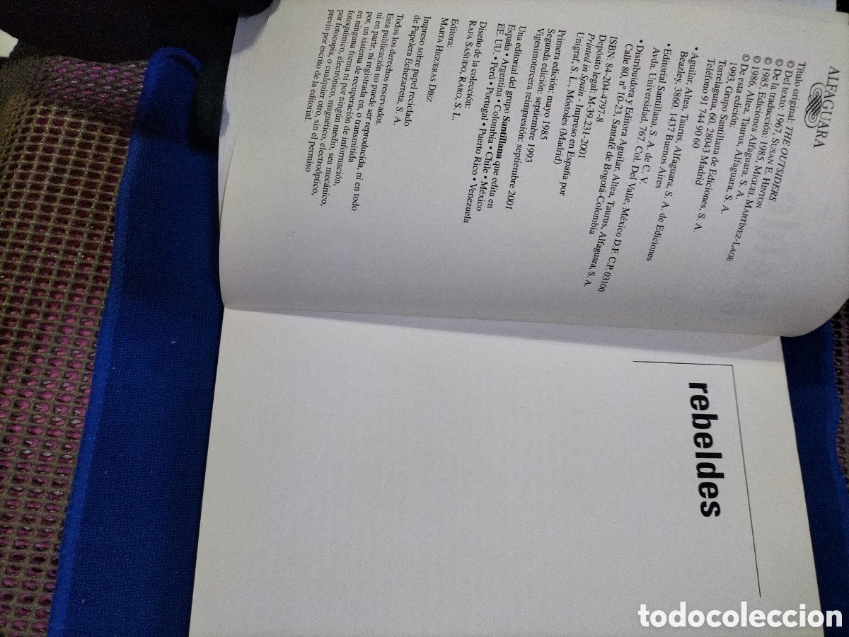 Libros: Libro de : Susan E. Hinton. - Foto 4