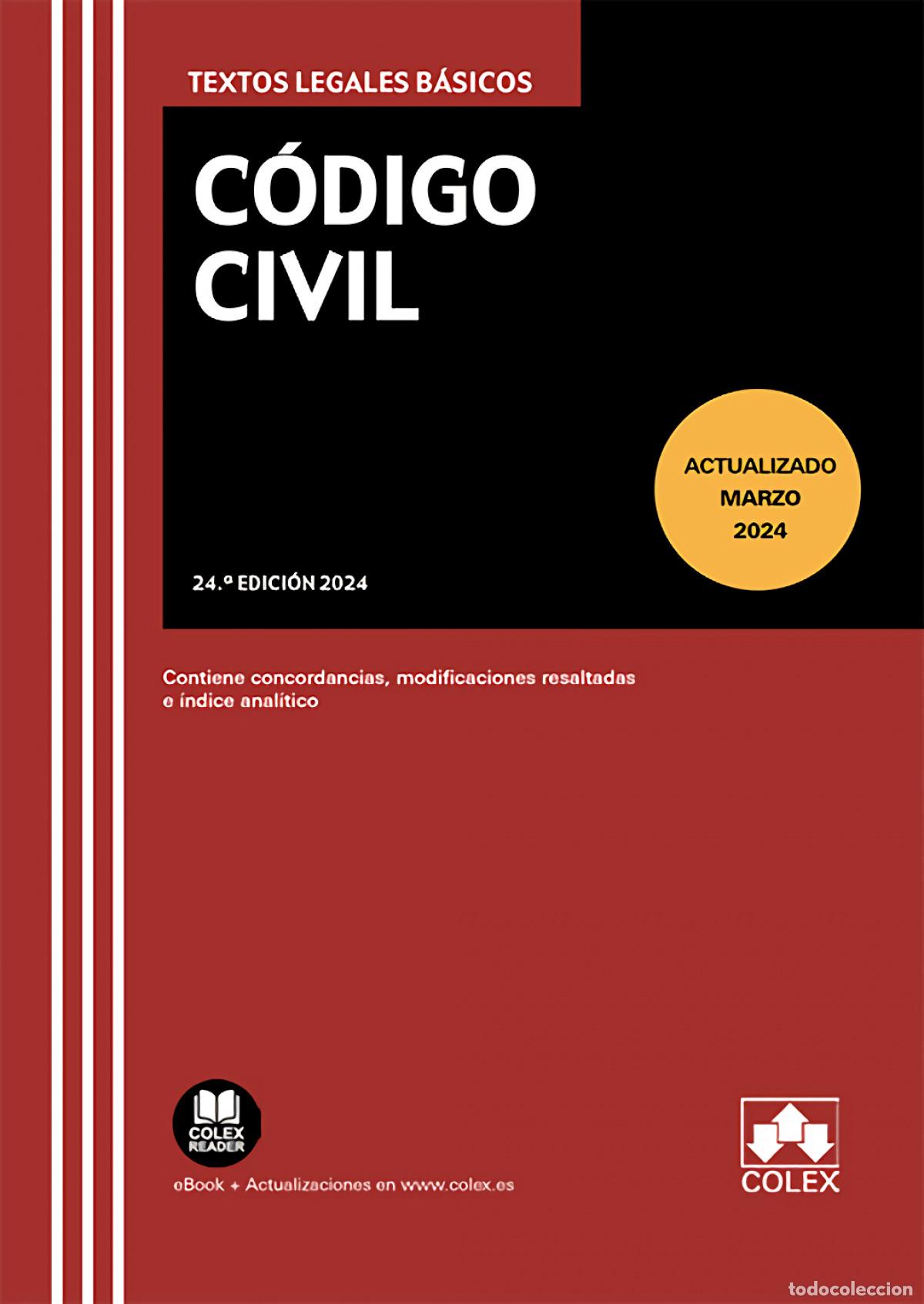 Libros: C&oacute;digo civil 24&ordm; Ed. 2024 - VVAA - Foto 1
