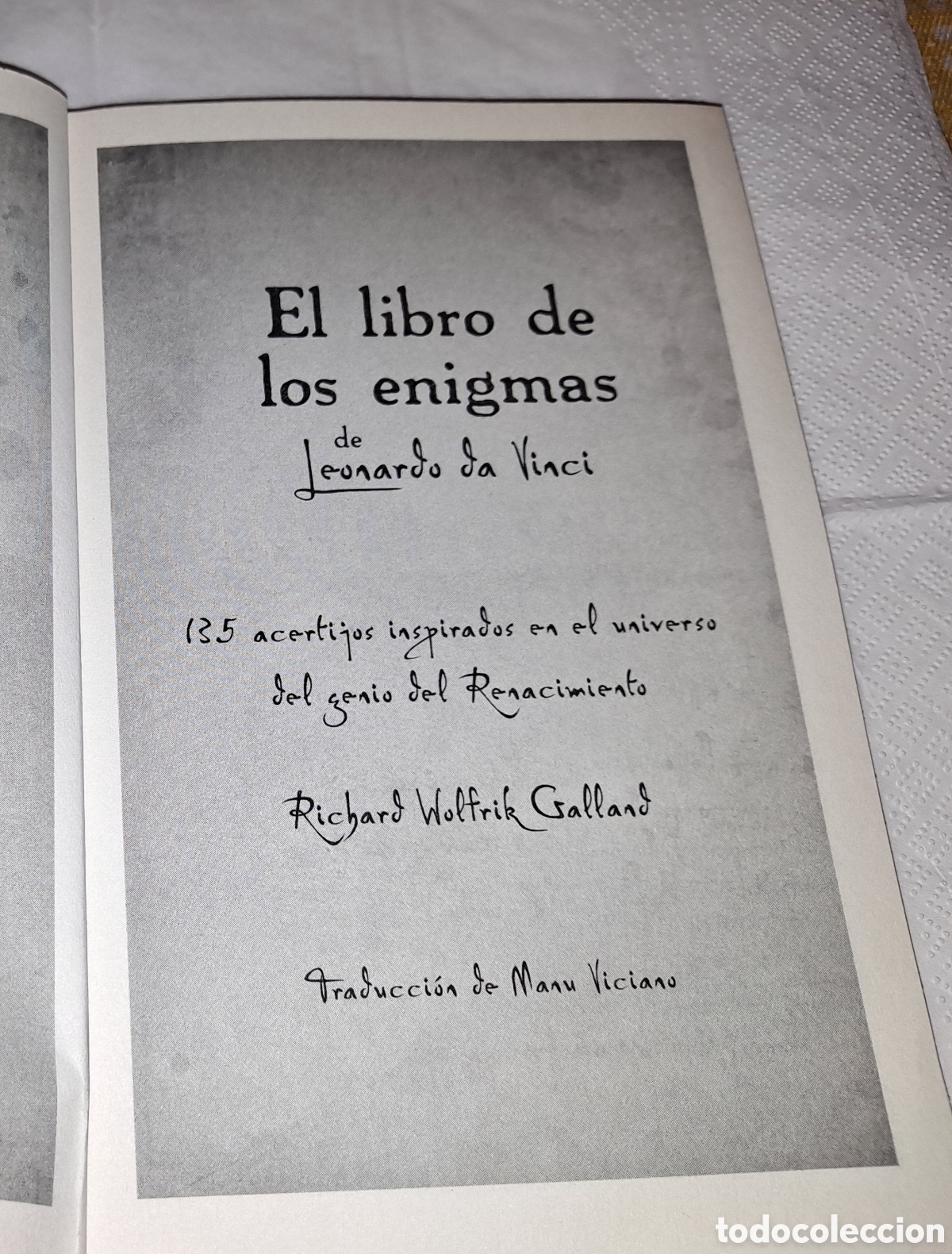Libros: &rdquo;El libro de los enigmas de Leonardo Da Vinci&rdquo; - Foto 3