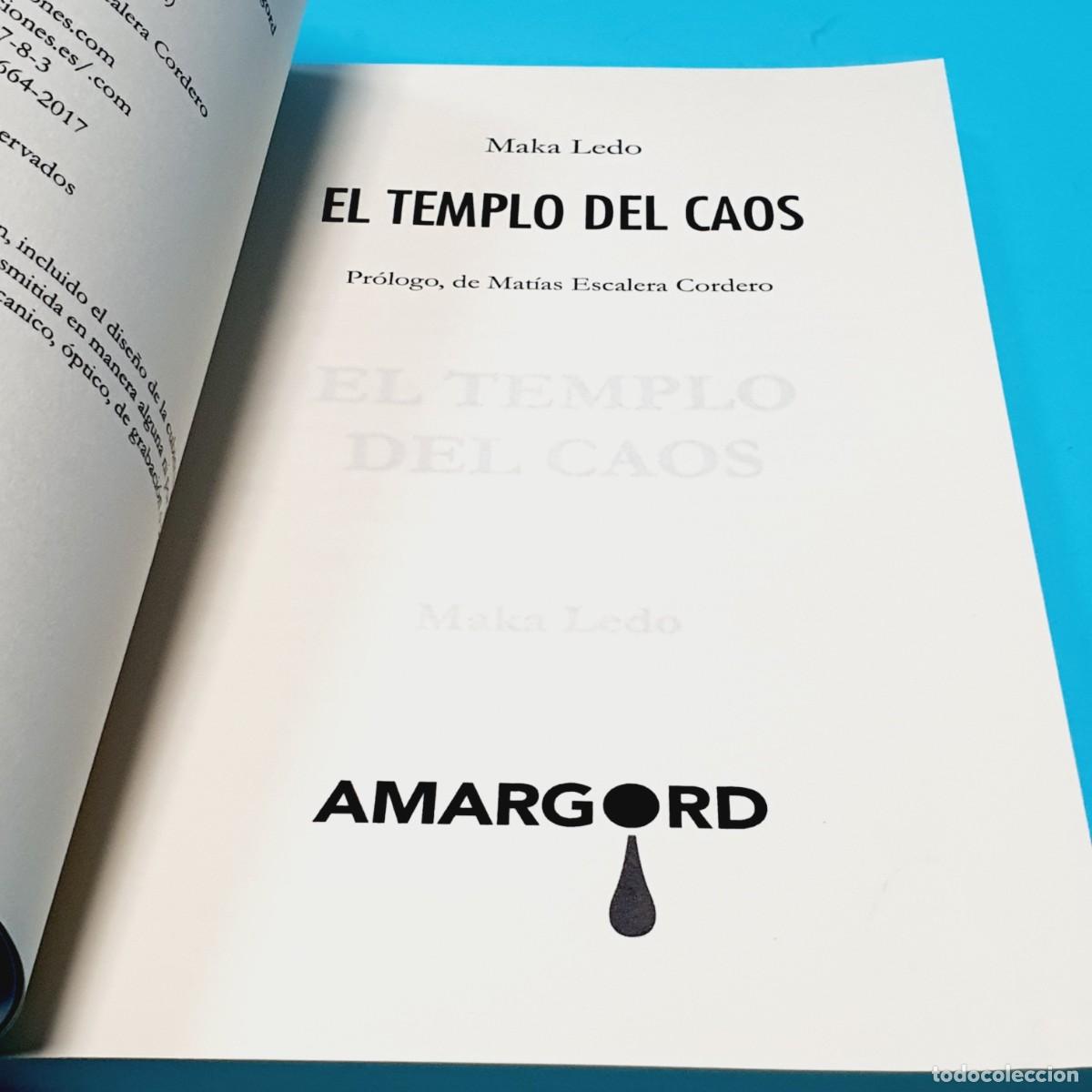 Libros: Libro-EL TEMPLO DEL CAOS-MAKA LEDO. - Foto 10