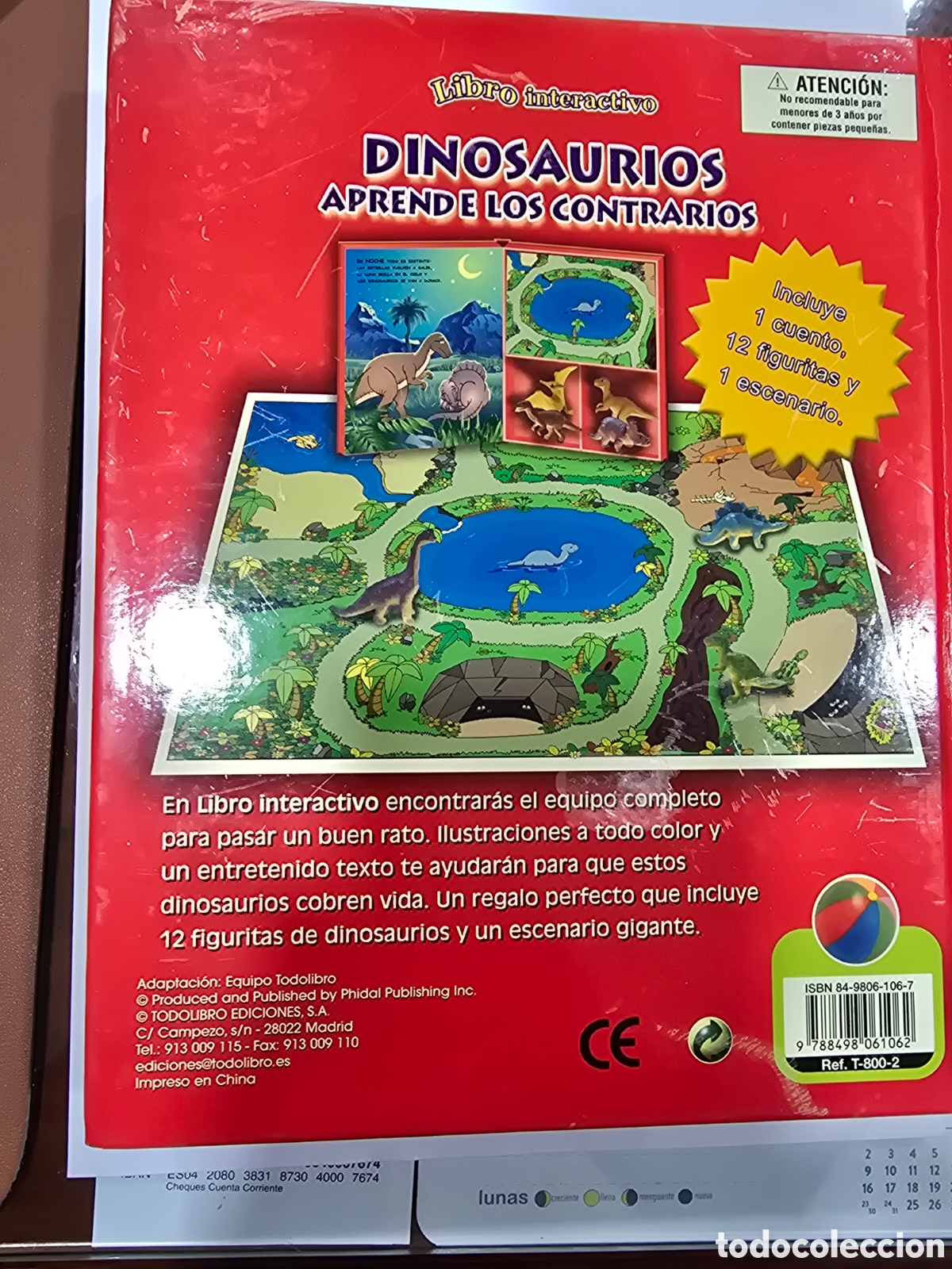 Libros: DINOSAURIOS , APRENDE DE LOS CONTRARIOS , LIBRO INTERACTIVO - Foto 2