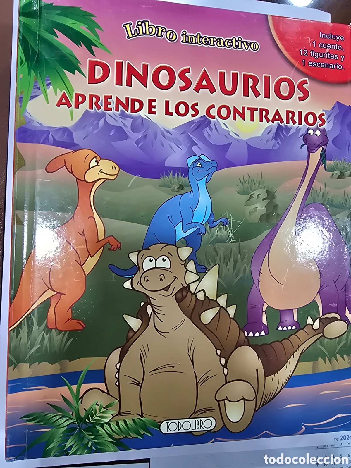Libros: DINOSAURIOS , APRENDE DE LOS CONTRARIOS , LIBRO INTERACTIVO - Foto 1
