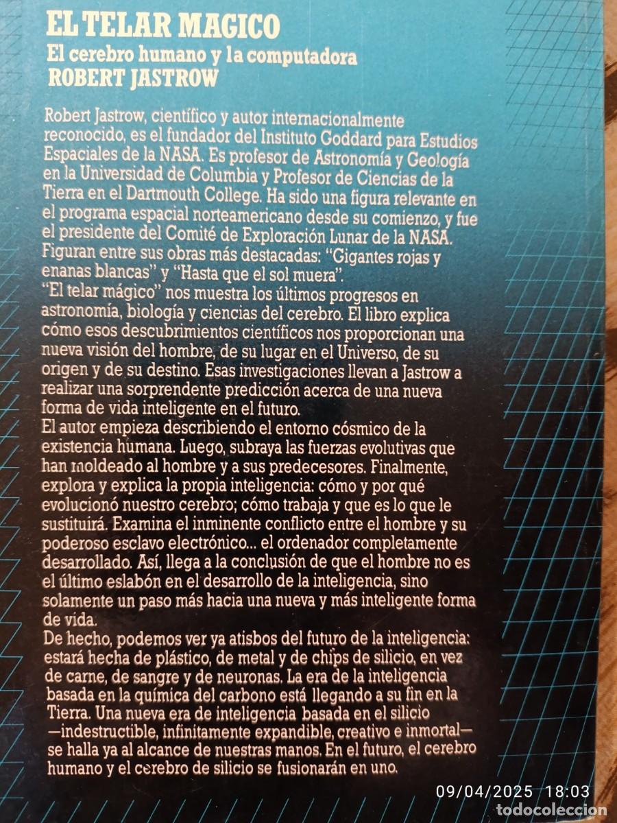 Libros: El telar m&aacute;gico. Robert Jastrow - Foto 2
