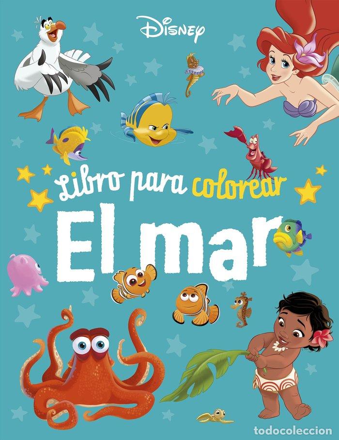 Libros: DISNEY. LIBRO PARA COLOREAR. EL MAR - Disney - Foto 1