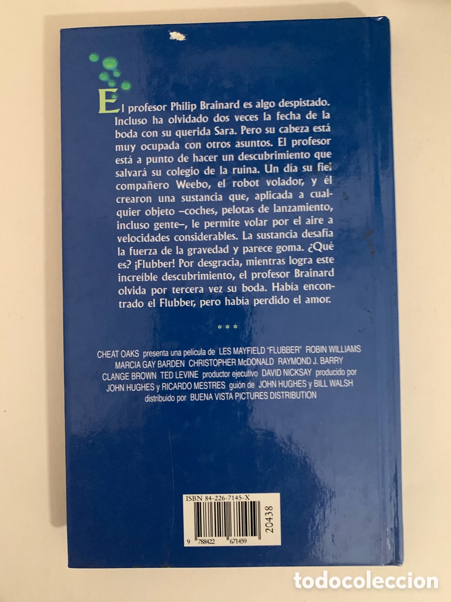 Libros: Flubber El Profesor Chiflado 1997 Ediciones B - Foto 2