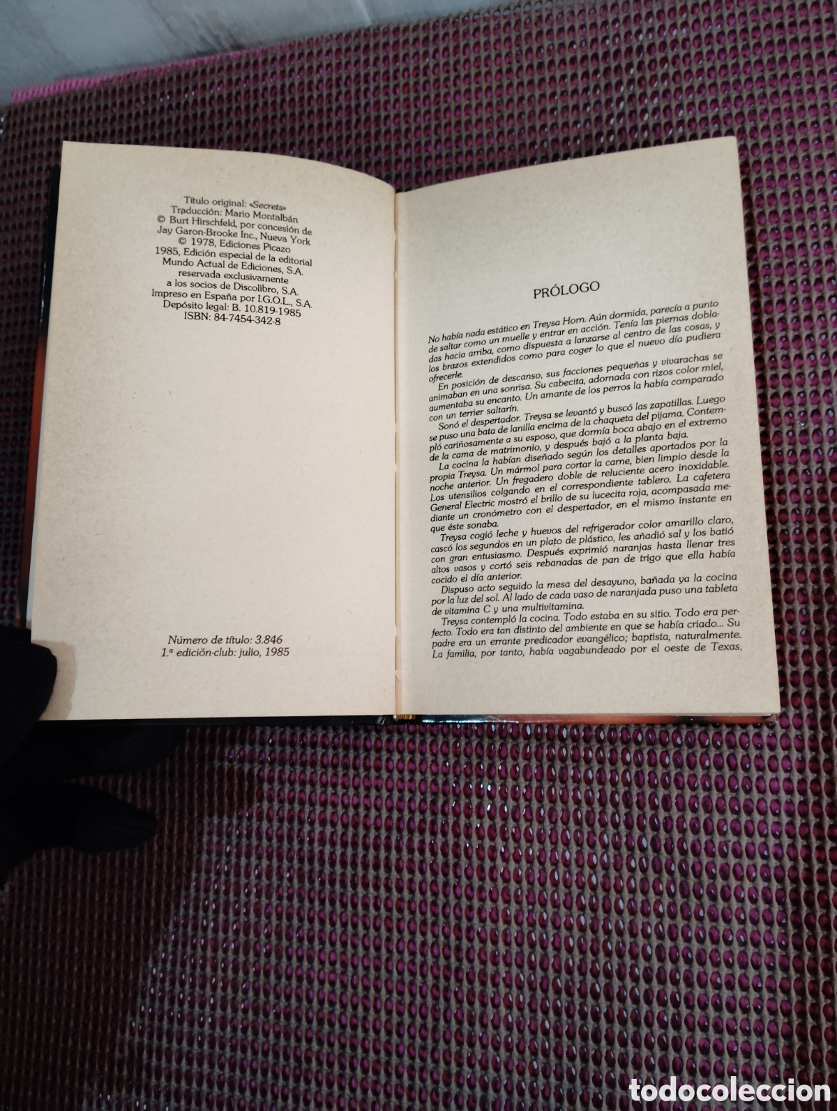 Libros: Secretos. Un libro de Burt Hirschfeld. - Foto 4
