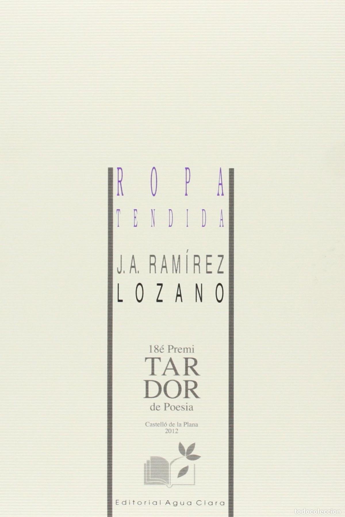 Libros: ROPA TENDIDA - Ramirez, J A - Foto 1