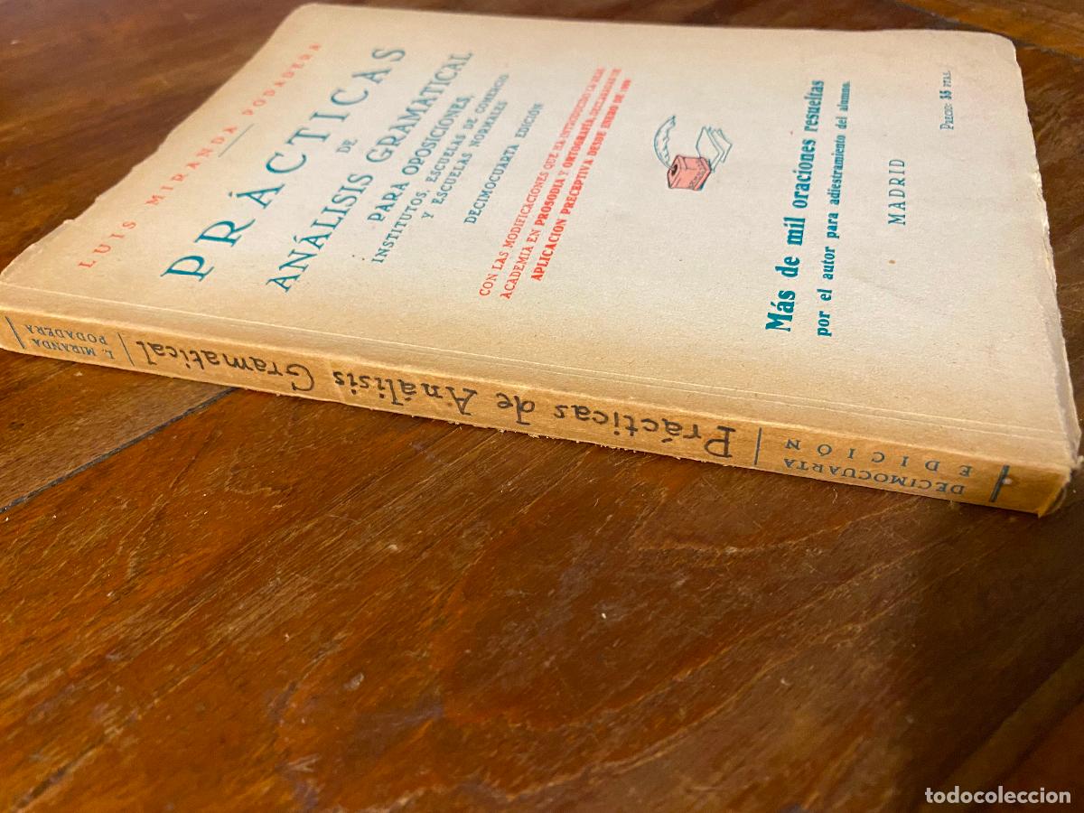 Libros: Pr&aacute;cticas de An&aacute;lisis gramatical.- Miranda Podadera, Luis - Foto 2