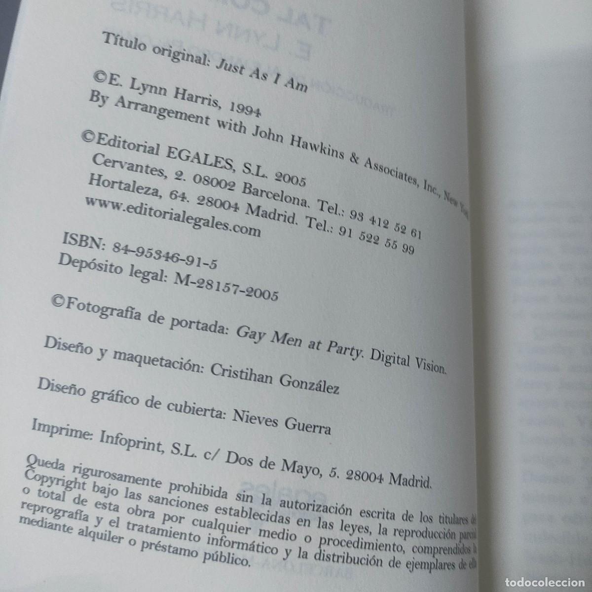 Libros: Tal como soy.- Harris, E. Lynn - Foto 2