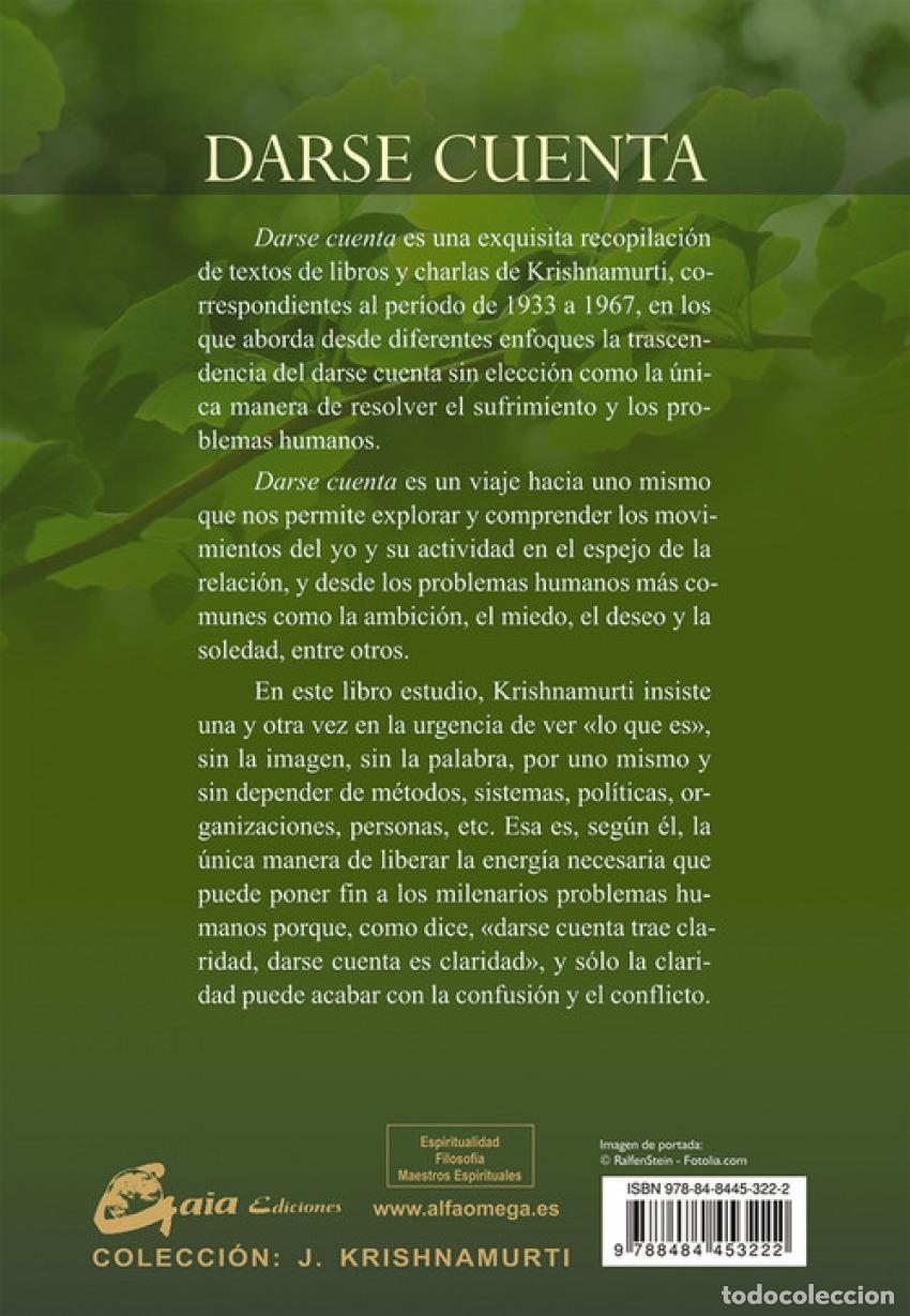 Libros: DARSE CUENTA - KRISHNAMURTI, JIDDU - Foto 1