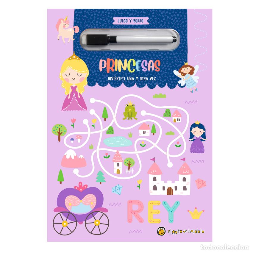 Libros: PRINCESAS (&rdquo;JUEGO Y BORRO&rdquo;) - AA.VV. - Foto 1