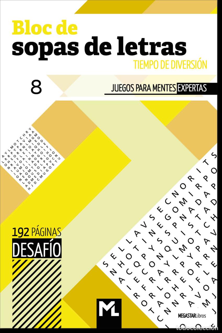 books: BLOC SOPA DE LETRAS 8 - Espanol/Castellano