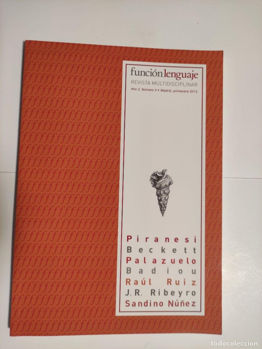 B&uuml;cher: Funci&oacute;n Lenguaje. Revista multidisciplinar Num 3: primavera 2013