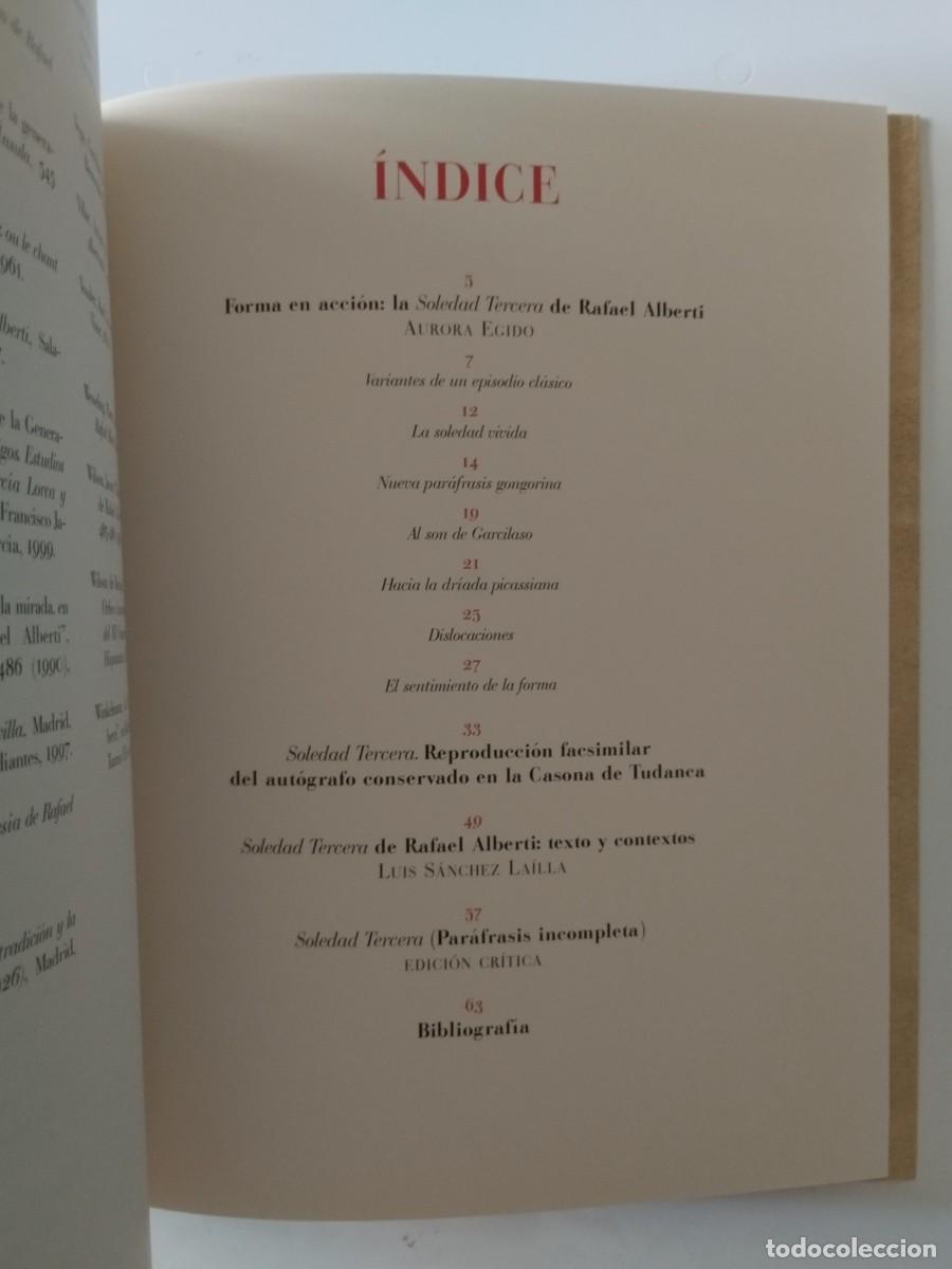 Libros: Rafael Alberti. Soledad tercera - Foto 2