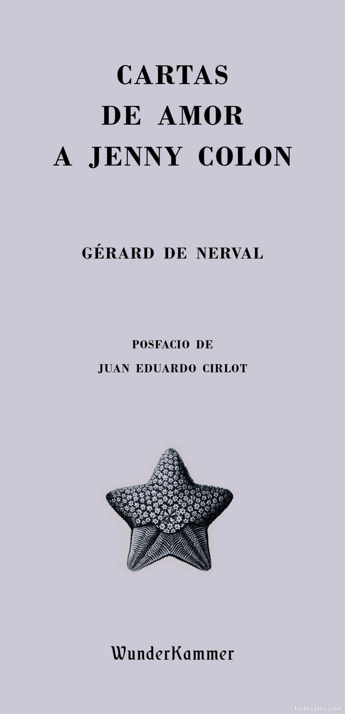 B&uuml;cher: CARTAS DE AMOR A JENNY COLON - de Nerval, G&eacute;rard