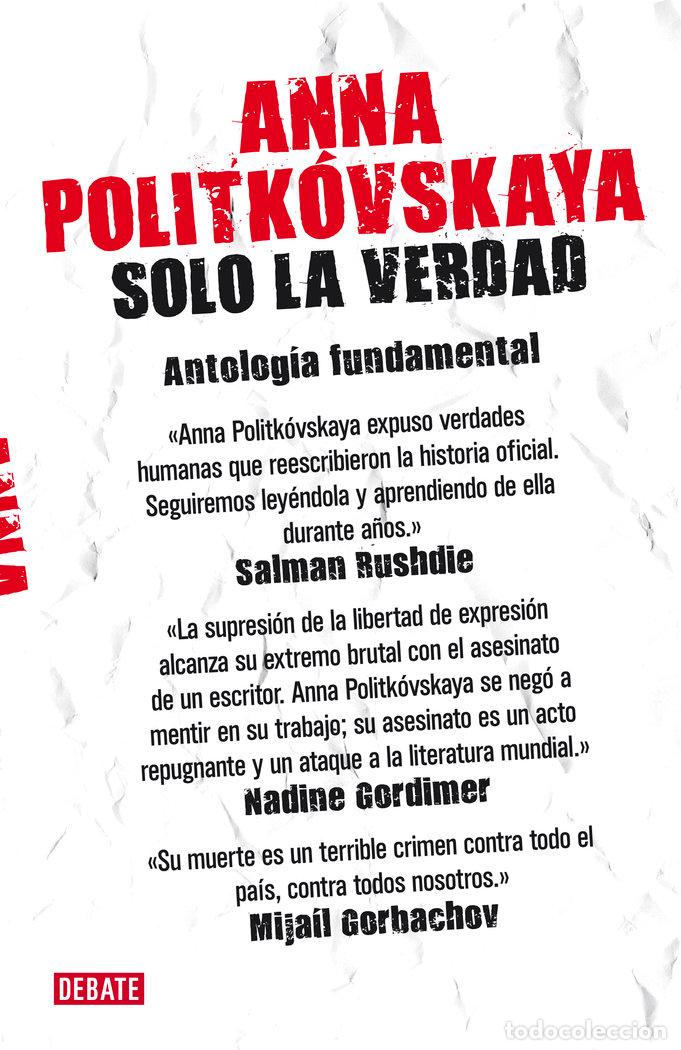 Libros: SOLO LA VERDAD - POLITKOVSKAYA, ANNA