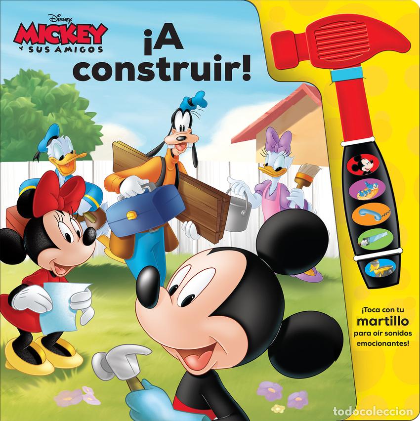 Libros: A CONSTRUIR! LIBRO CON MARTILLO SONORO MICKEY - Mickey - Foto 1