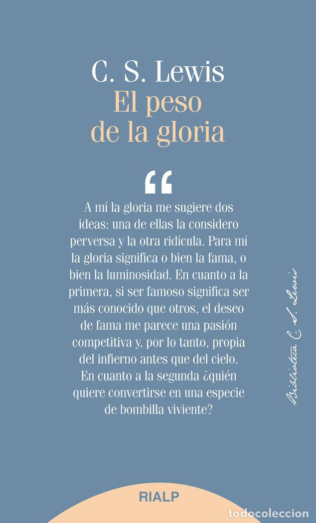 Libri: PESO DE LA GLORIA,EL - LEWIS, CLIVE STAPLES