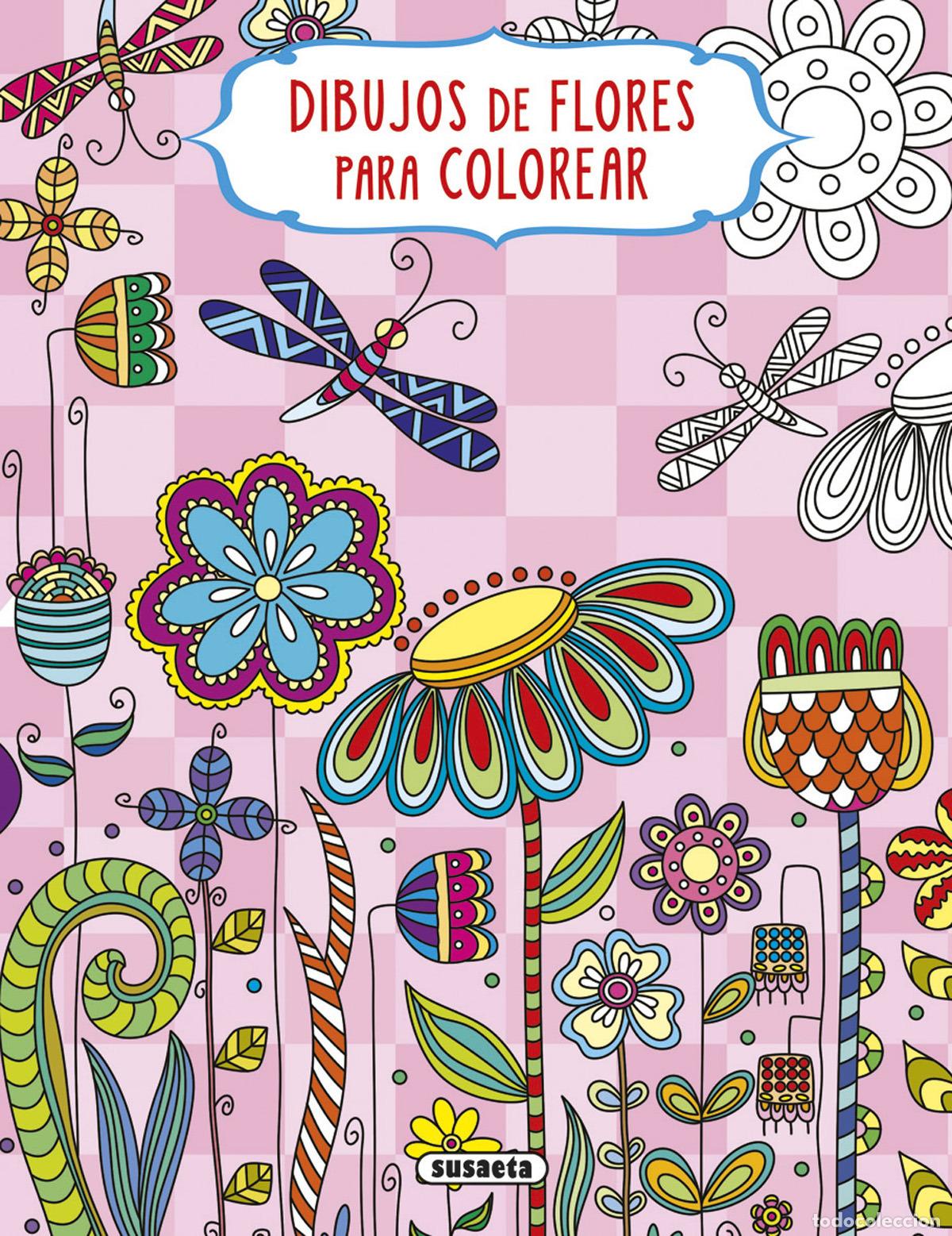 Libros: DIBUJOS DE FLORES PARA COLOREAR - 2 - Ediciones, Susaeta