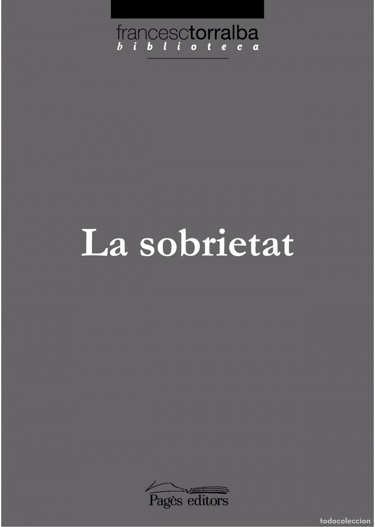 Libri: LA SOBRIETAT - Torralba, Francesc
