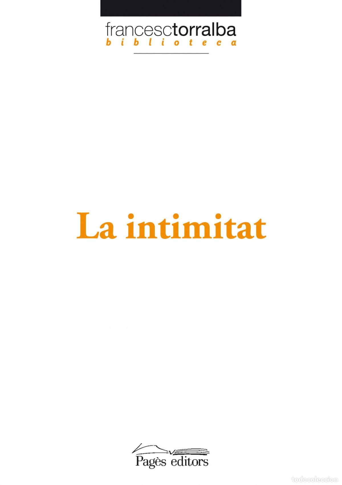 Libros: LA INTIMITAT - Torralba, Francesc - Foto 1