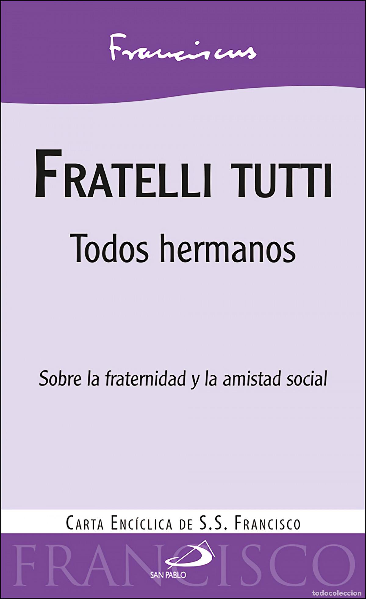 Libros: FRATELLI TUTTI - PAPA FRANCISCO - Foto 1