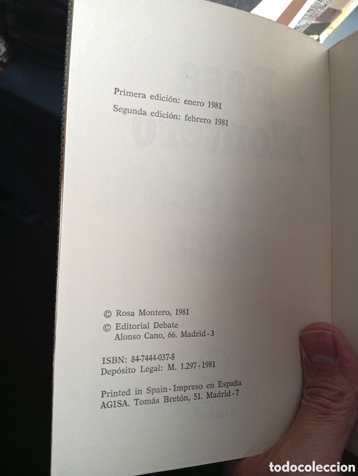 Libros: La funcion delta rosa montero - Foto 5