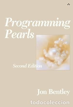 Libros: PROGRAMMING PEARLS -JON BENTLEY