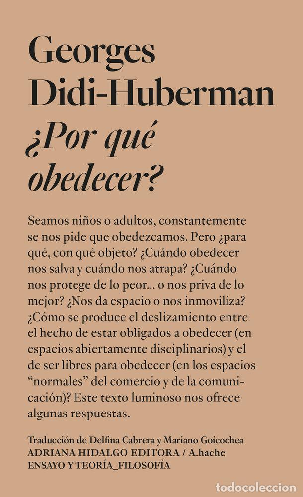 Libri: POR QUE OBEDECER - DIDI-HUBERMAN, GEORGES